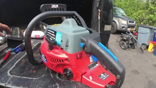 $1 Trash Picked Garbage Homelite 23av Powerstoke 18" Chainsaw Got From Scrap Guy Can it Be Saved?