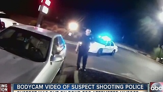 Body cam video of suspect shooting police