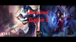 Ranked Game 5 Sona Vs Ahri Mid League Of Legends V14.5