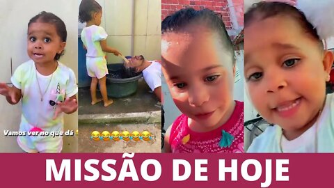 ANDRIELLY LAVOU O CABELO DO TIO E FOI A MISSÃO QUE ELA MAIS ODIOU TURMA CARLINHOS MAIA