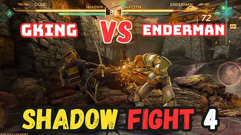 GKING Vs ENDERMAN Shadow Fight 4 Character Evolution From Novice to Master #shadowfight4 #enderman
