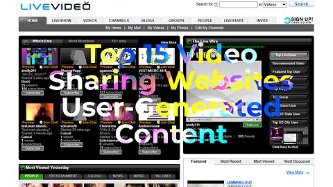 Top 15 Video Sharing User-Generated Content Websites 2023 | ovxc