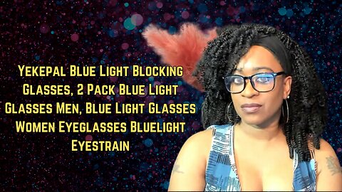 Yekepal Blue Light Blocking Glasses, 2 Pack Blue Light Glasses
