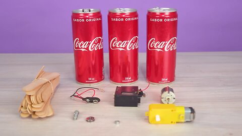 Amazing Mini Construction Machines made with soda cans