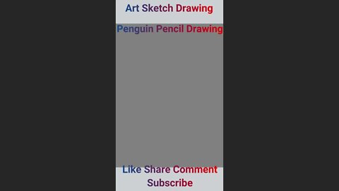 Penguin Easy Pencil Drawing Shorts-4 l Penguin Drawing Easy #drawingwithpencil #easydrawing
