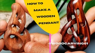 How to make a wooden pendant|wooden pendant|Woodworking |wood carving |#shorts