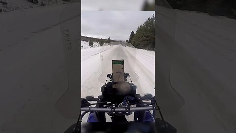 Biker Learns How Ice Works #shorts #motorcycle #winter