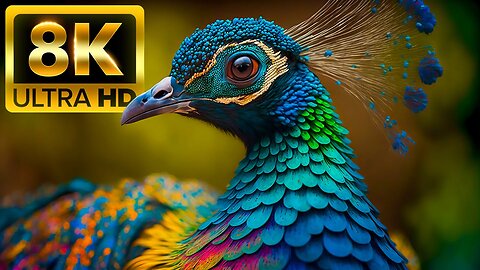 COLORFUL BEAUTIFUL ANIMLAS - 8K (60FPS) ULTRA HD - With Relaxing Music (Colorfully Dynamic)