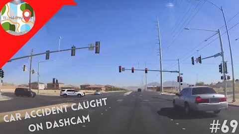 Pickup Truck Runs A Red Light, Unaware Of The Karma That Follows - Dashcam Clip Of The Day #69