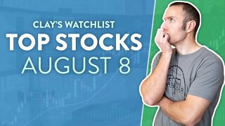 Top 10 Stocks For August 08, 2022 ( $AMC, $ILAG, $GOVX, $BBBY, $PLTR, and more! )