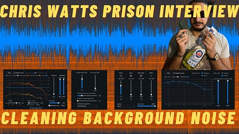 Chris Watts prison interview removing noisy A/C background with RX8