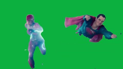 many supermans GREEN SCREEN EFFECTS/ELEMENTS