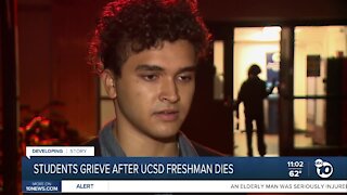 Students grieve after UCSD freshman dies