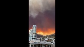 Canada BC fires blaze devastation views of the city?