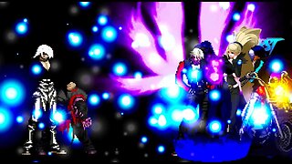 Monstrous Elements! Black Moon Element & Devoublack Element vs Team Orochi K' [IKEMEN GO/Mugen]