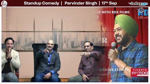 Parvinder Singh Live - Stand-Up Comedy Show In Sydney Organiser