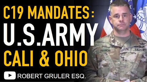 COVID Vaccine Mandates: Army Requires in Alabama, San Francisco Orders, Ohio Bans