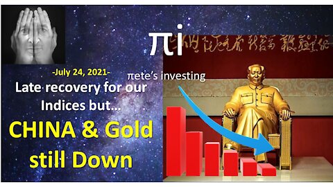 Late recovery for our Indices but… CHINA & Gold still Down.