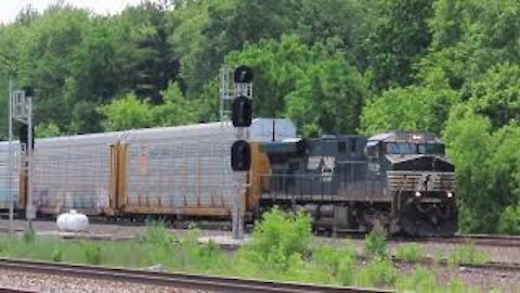 Norfolk Southern Autorack Train from Berea, Ohio June 5, 2021