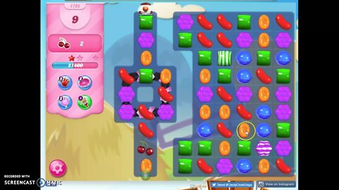 Candy Crush Level 1792 Audio Talkthrough, 3 Stars 0 Boosters