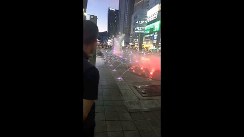 Exploring the Hyundai Water Fountain in South korea #kpop#bts#South korea