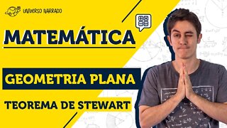 Geometria Plana: Teorema de STEWART (Vale p/ QUALQUER triângulo!) | Aula de Matemática