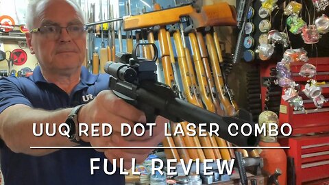 New UUQ product review reflex red dot and laser combo, tested with the Umarex buck mark pistol