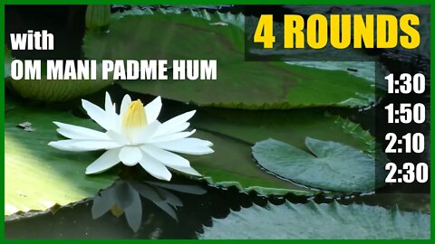 [Wim Hof] 4 rounds with "Om Mani Padme Hum": 40 breaths | steps of 20 seconds