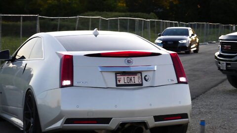 Loud Cammed Modified CTSV Coupe on E85 Enters Car Show