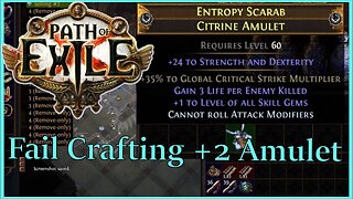 Failing +2 Skill Amulet - PoE 3.22