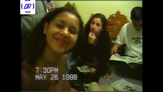Grupo de Trabalho de História do 2º Mercadologia Turma B na casa do Guilherme em 1998 VHS original