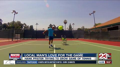 After reaching top 20 in world tennis rankings, Hank Pfister looks to help next generation