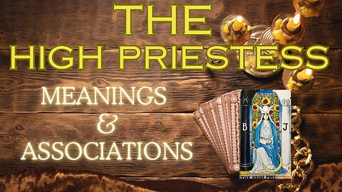 The High Priestess Tarot card - General meanings and associations #thehighpriestesstarot #tarotary