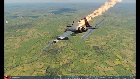 Bf109K-4 Vs. Mosquito (DCS Normandy)