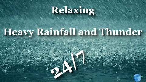 Past STream - HEAVY RAINFALL WITH THUNDER AMBIENT SLEEP SOUNDS