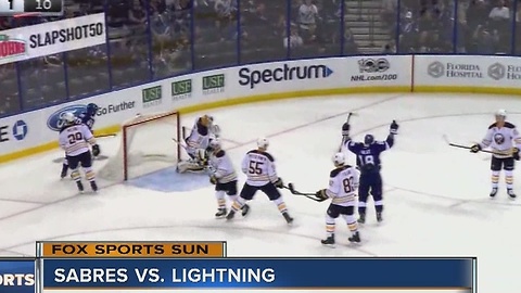 Ondrej Palat scores two goals as the Tampa Bay Lightning top the Buffalo Sabres 4-2