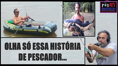 PESCANDO NO LAGO DE BOTE...