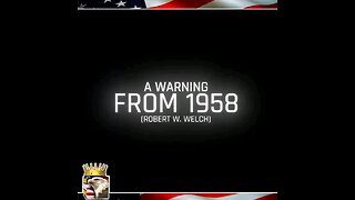 A warning from 1958 Watch carefully till the end