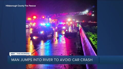 Man jumps into Little Manatee River from I-75 SB after multi-vehicle crash to avoid 2nd collision: HCFR