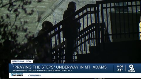 Faithful continue Cincinnati tradition of 'Praying the Steps'