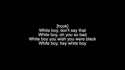 Whiteboy by Tom Macdonald - Lyrics - White Lives Matter