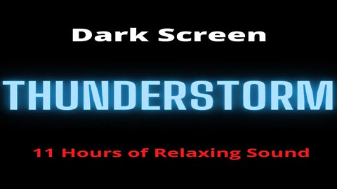 Thunderstorm Sounds for Deep Sleep Black Screen | Sleep and Relaxation | Dark Screen Nature Sounds