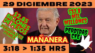 💩🐣👶 AMLITO | Mañanera *Viernes 29 de diciembre 2023* | El gansito veloz 3:18 a 1:35.