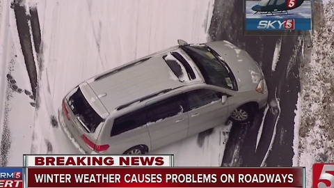 Snow Creates Headache For Drivers In Middle TN