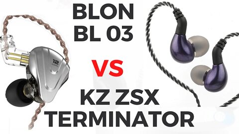 KZ ZSX Terminator vs BLON BL 03 - Batalha de frequências #06