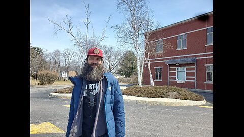 Interview Frank Staples after his third trial at Concord District Court in Concord,NH on 3-31-23