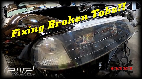 Fixing Broken Headlight Tabs On A Set Of JDM One Piece Headlights