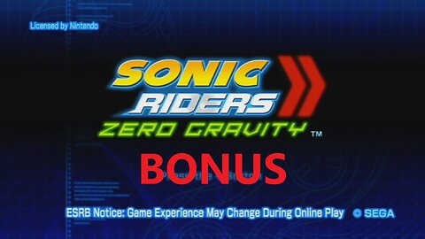 Sonic Riders: Zero Gravity - Bonus Video