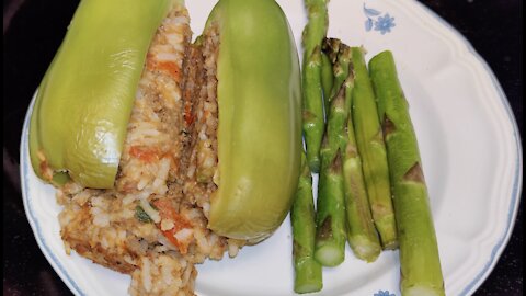 Low Carb & Low Cholesterol Stuffed Bell Pepper Dinner