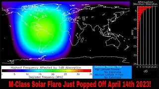 M-Class Solar Flare Just Popped Off April 14th 2023!